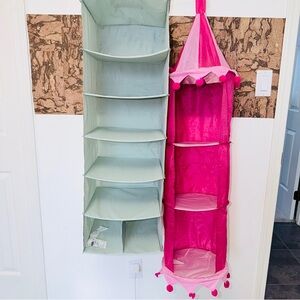 IKEA Green+Pink Hanging Closet Organizers